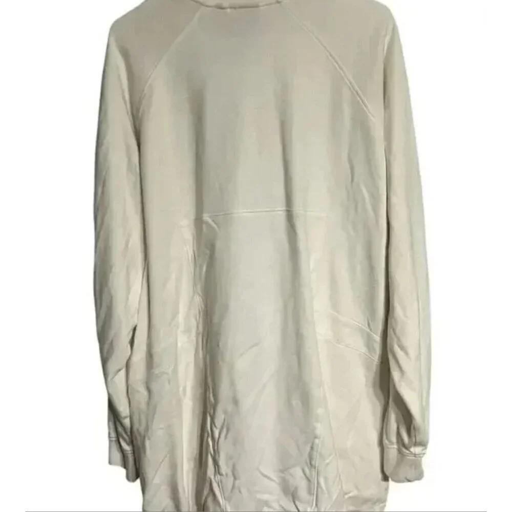 Adidas Originals White Full-Zip Sweatshirt Jacket 2XL Unisex Cotton Blend Embroi